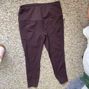 RBX Dark Purple Full Length Athletic Leggings Size Medium
